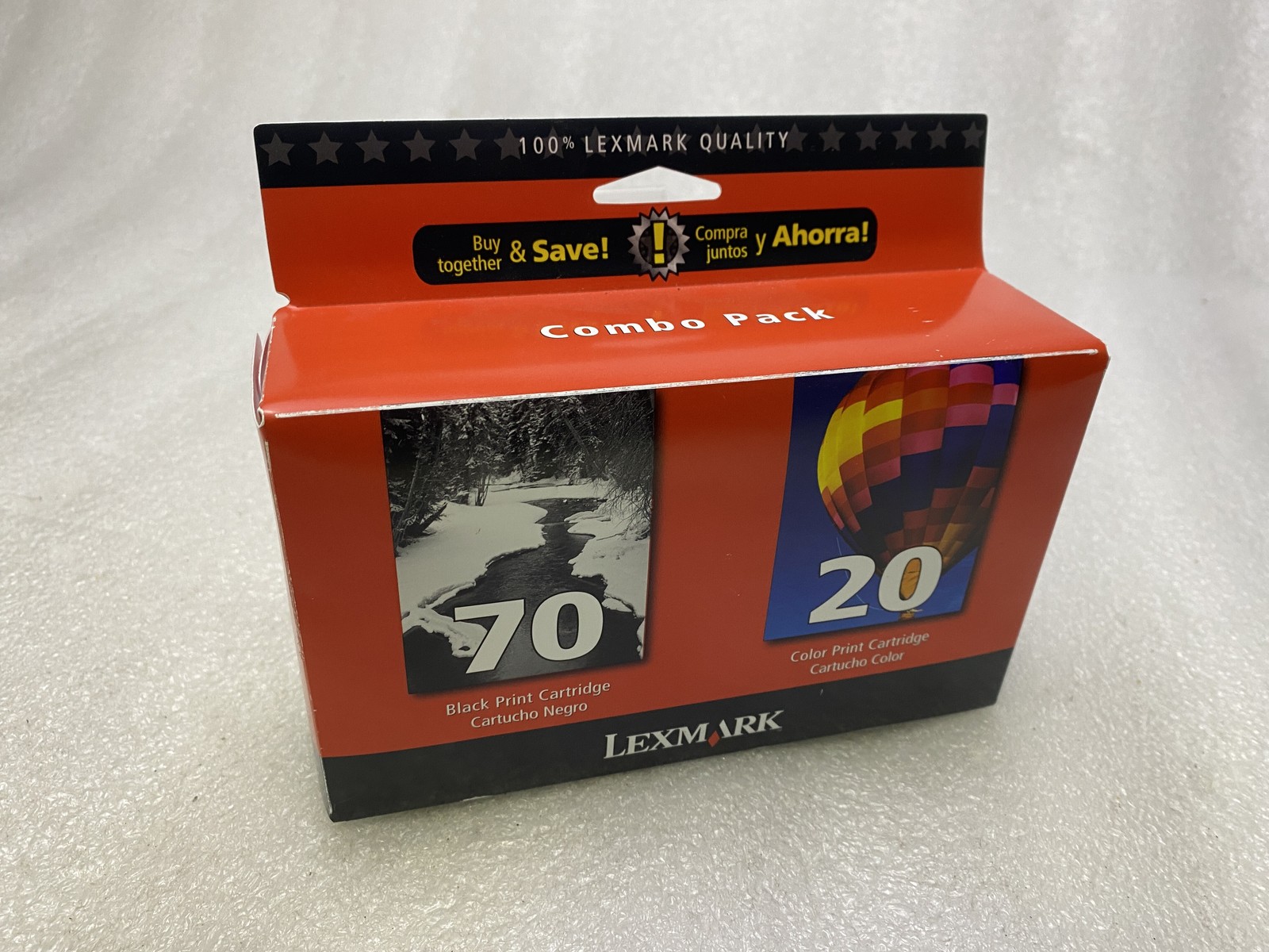 Genuine Lexmark 70&20 Black and Color Ink Cartridges Combo Pack SEALED