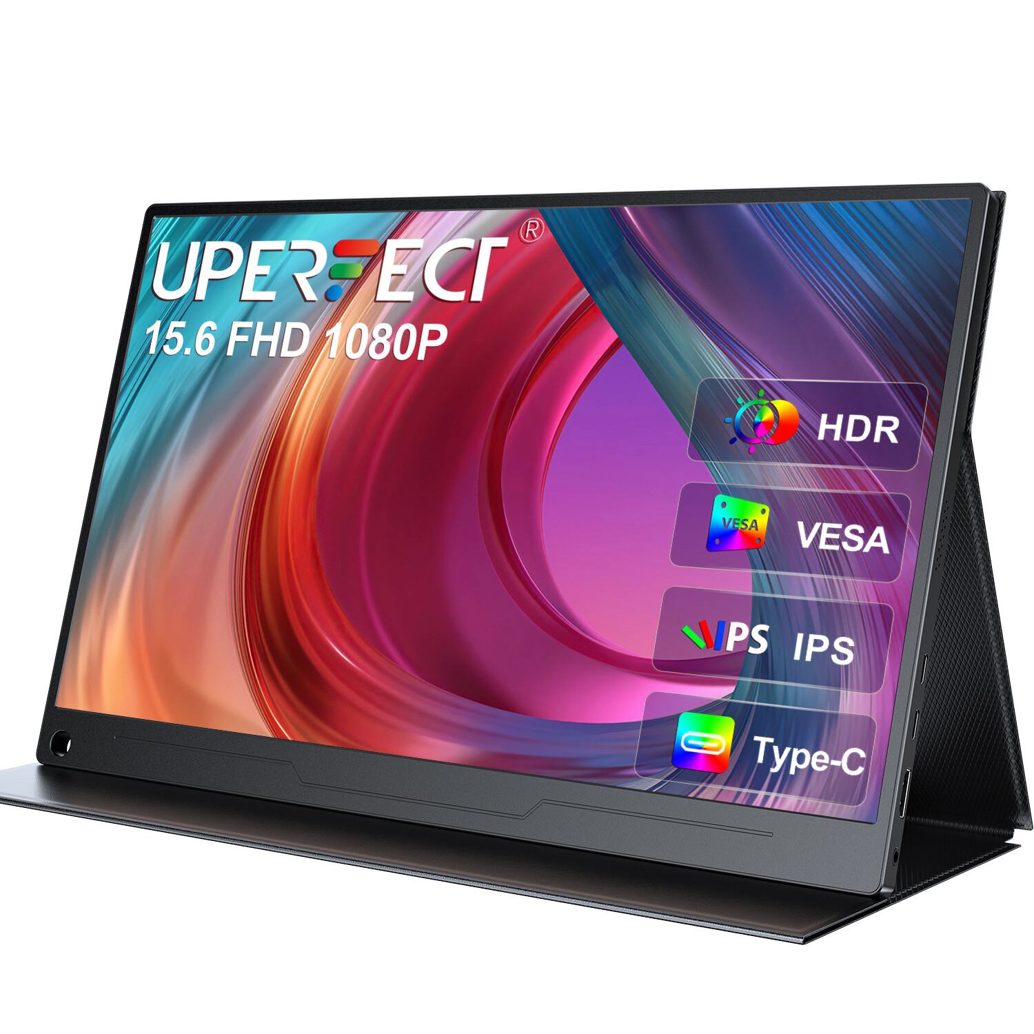 15.6'' Portable Monitor Full HD Second Screen Extender for Laptop Switch Display