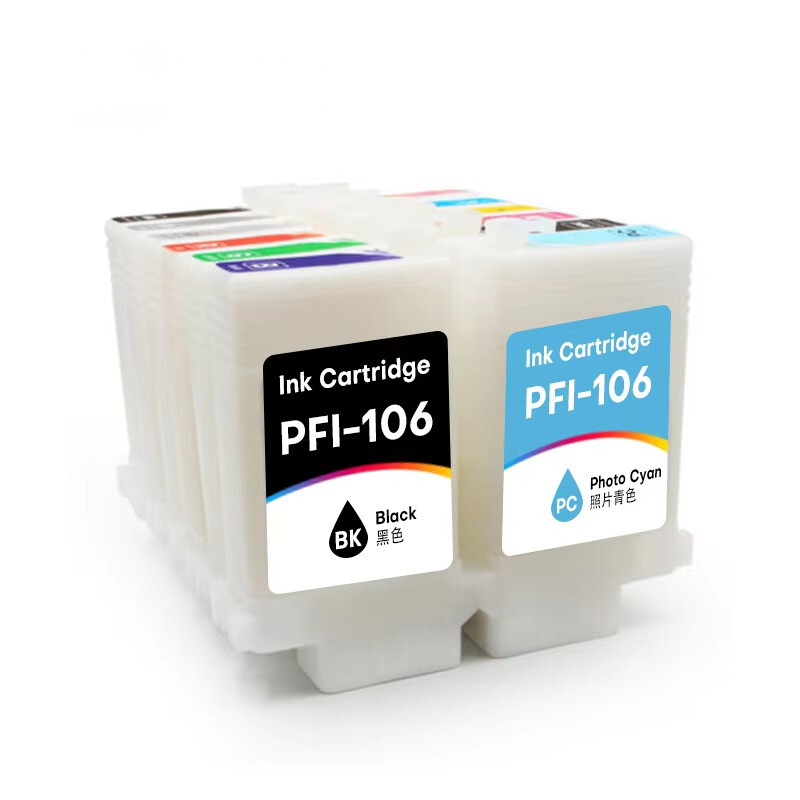 12Colors*130ML PFI-106 Empty Ink Cartridge For Canon iPF 6400/6450/ 6410/6460
