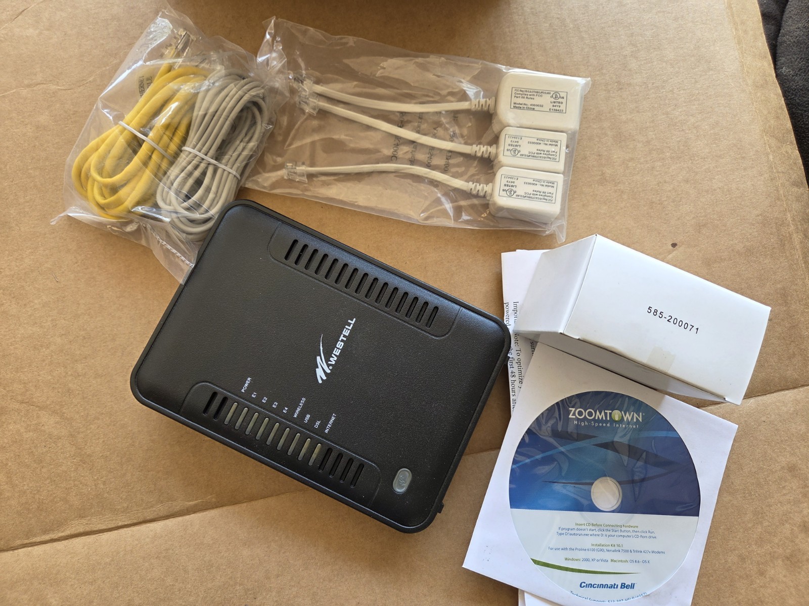 WESTELL A90-750060-07 Wireless Ethernet Router New Inbox (Free Shipping)