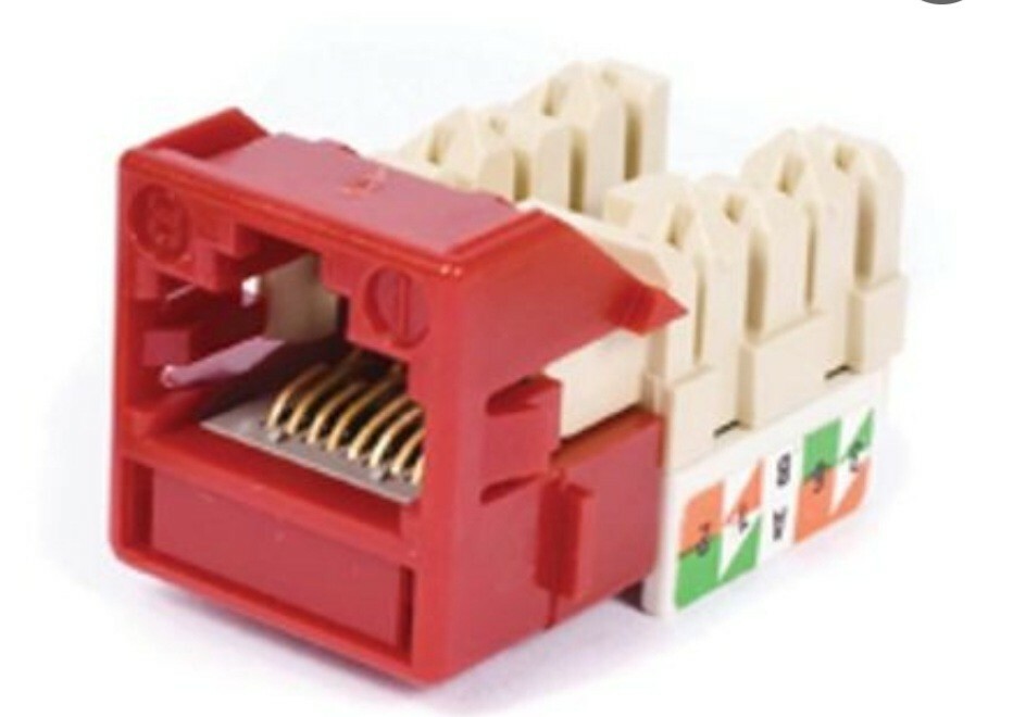 (5) COMMSCOPE UNIPRISE UNJ600-RD OUTLET RED CC0020909/1 *NEW*