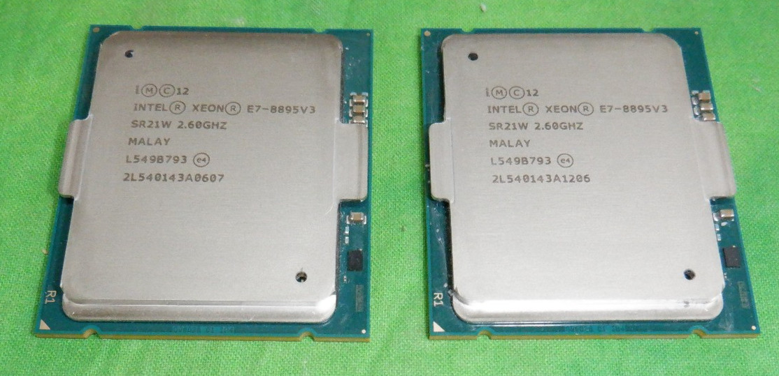 Intel Xeon E7-8895 v3 18 Core 2.6GHz SR21W    LOT OF 2