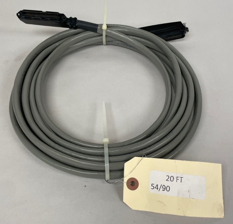 NEW ADC Krone Prestolite Trunk 50 Pin Male to Female 20' Telco Rise Cable 54/90