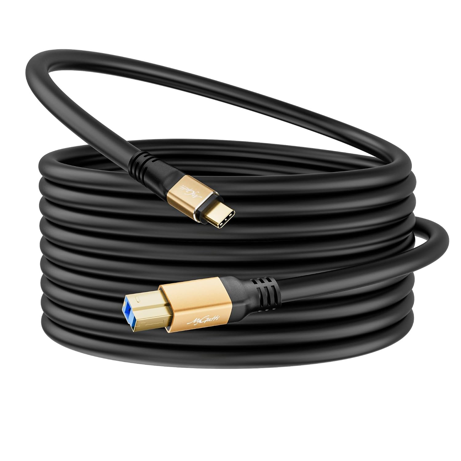 Extra Long USB 3.0 C to USB B Cable 20FT, 5Gbps High Speed, Type 3.0 B
