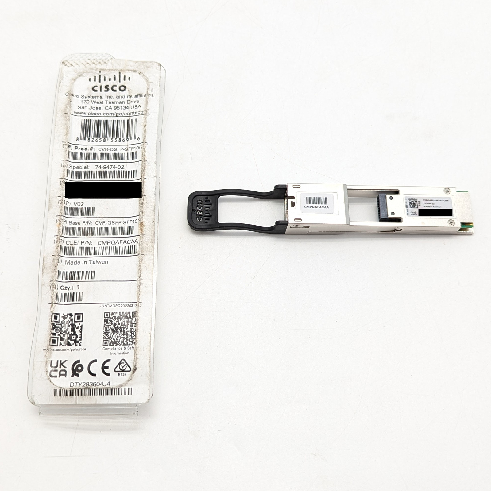 Cisco 40G QSFP+ to 10G SFP+ Adapter Module (CVR-QSFP-SFP10G)