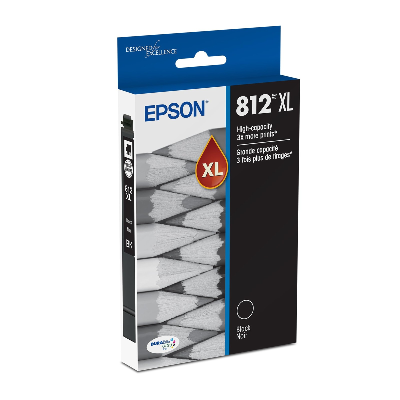 Epson 812 DURABrite Ultra Ink High Capacity Black Capacity,