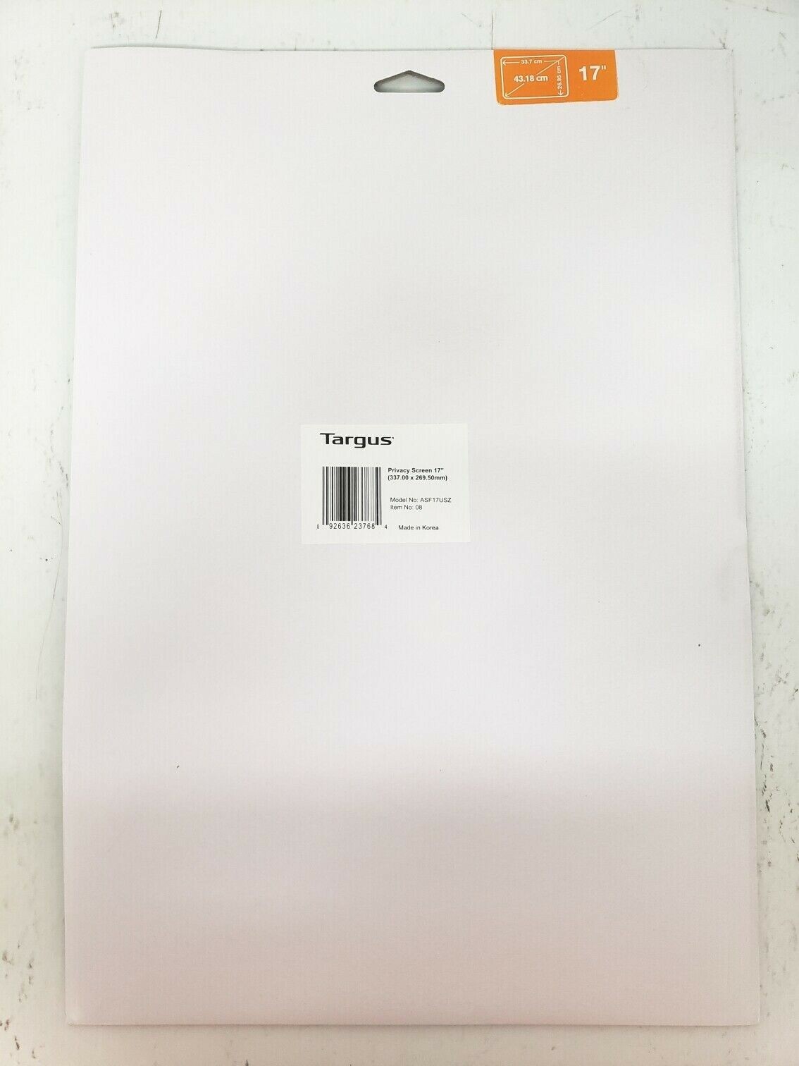 Targus 17" 4Vu Laptop & LCD Monitor Privacy Screen ASF17USZ ***BRAND NEW***