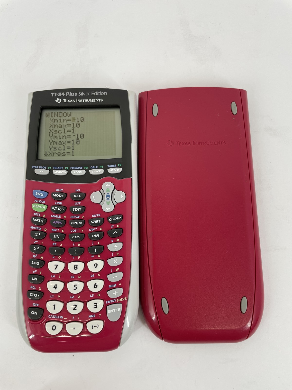 Texas Instruments TI-84 Plus Silver Edition Graphing Calculator Pink w/ Cover