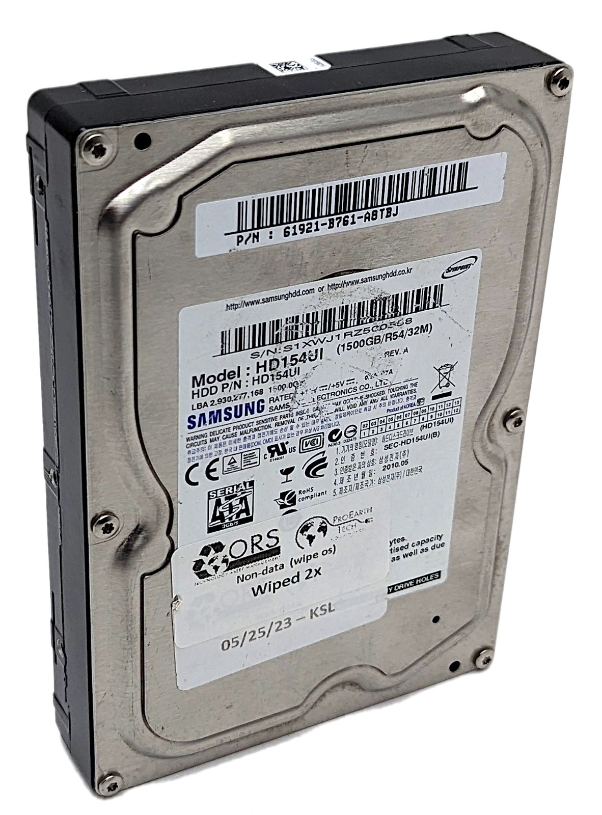 Samsung EcoGreen 1.5TB SATA II 5400RPM 32MB 3.5" Hard Drive Spinpoint HD154UI