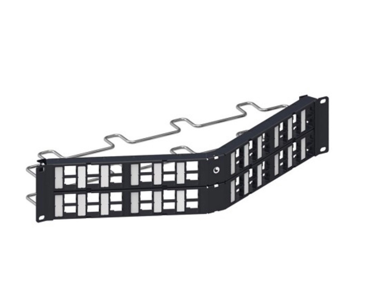 CommScope 48 port Angled Panel M2000A/2U- No Jacks.