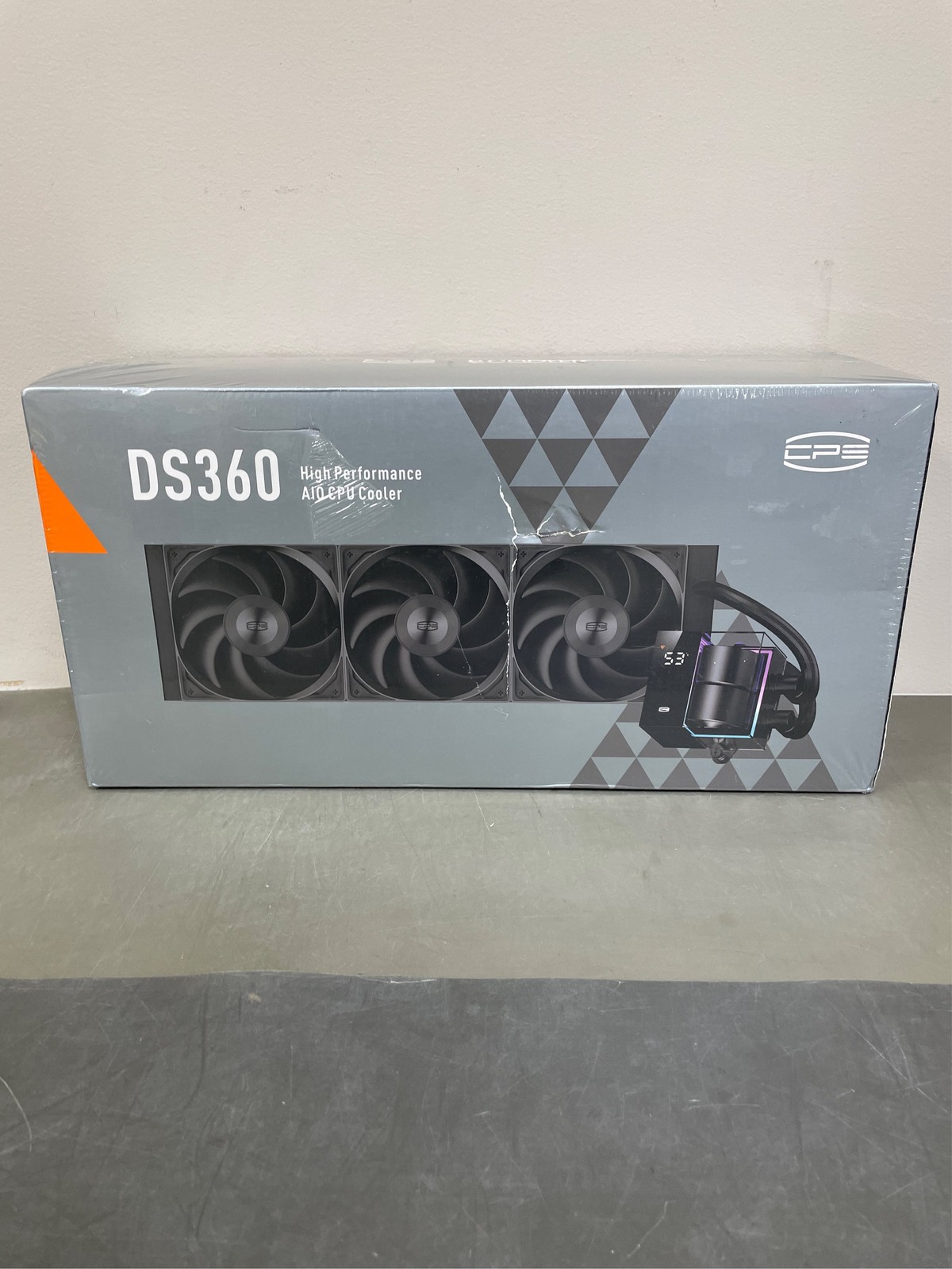CPS All-in-One Water Cooling Cooler "DS360 BK" 360mm Radiator with Digital Displ