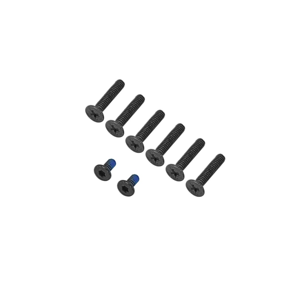 8PC BLACK Lower Bottom Base Cover Case Screws For HP Spectre 15-DF 15T-DF