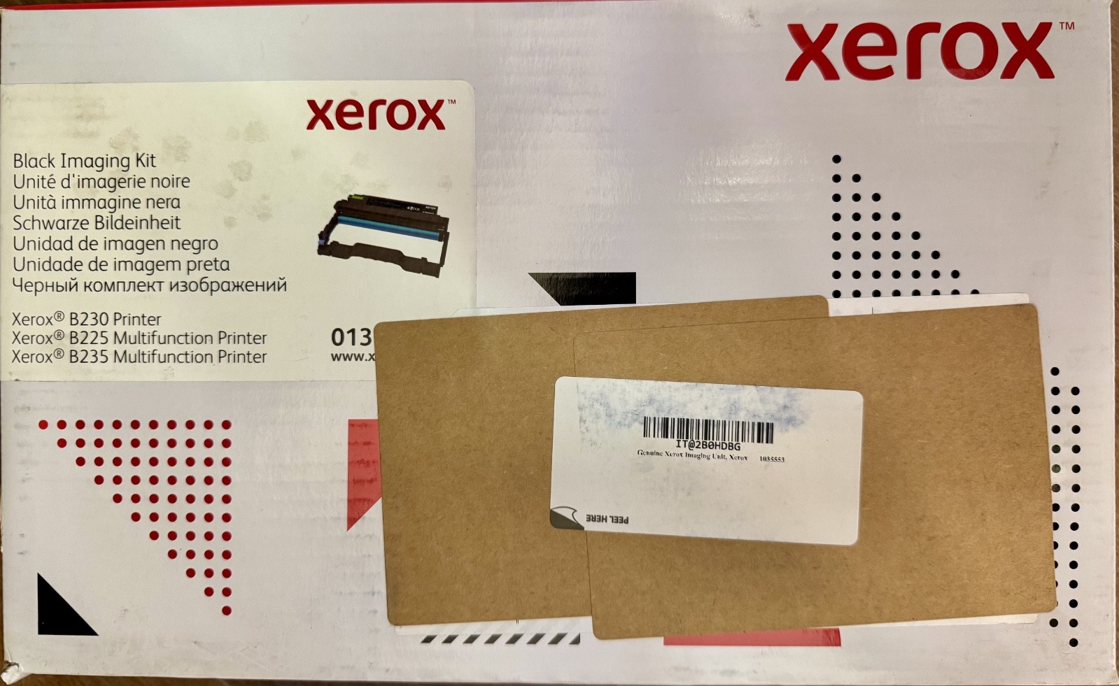Imaging Unit Xerox B230 B225 B235 Printer Multifunction 013R00691
