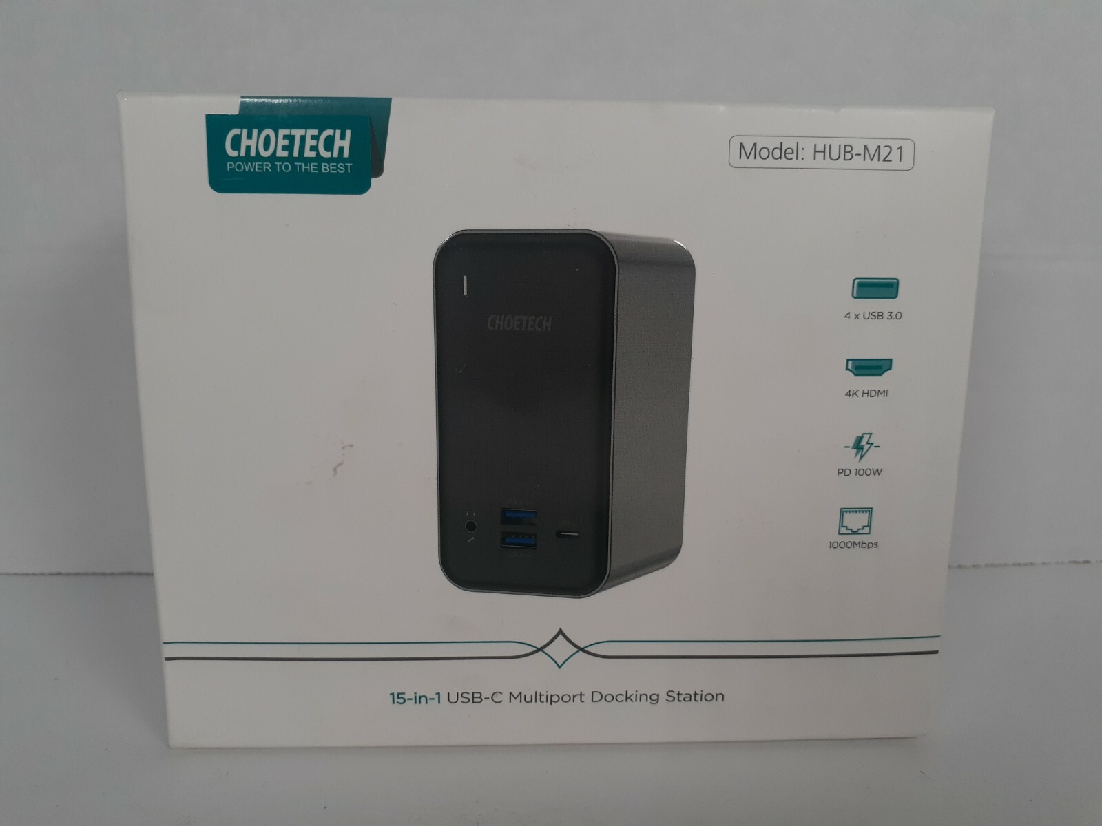 CHOETECH 15 in 1 Multiport Docking Station Model HUB-M21 New Sealed