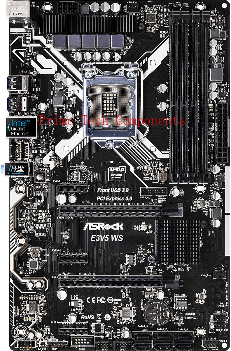 FOR ASRock E3V5 WS Motherboard Supports E3V5 1151PIN DDR4 64GB 100% Test Work
