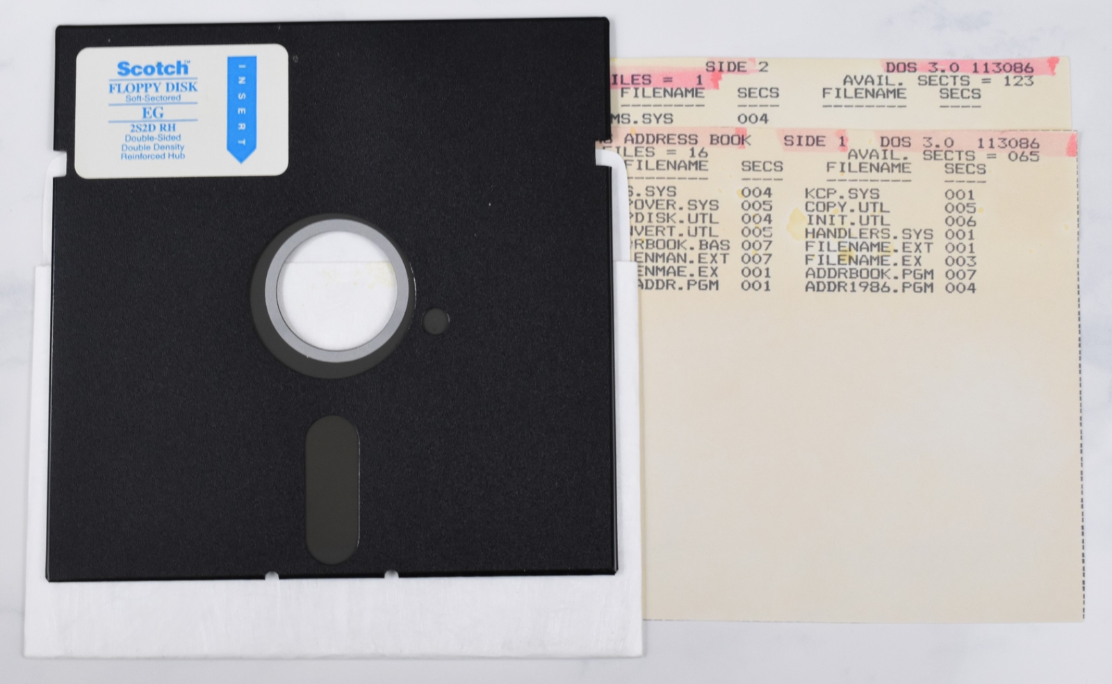 Vtg Scotch Computer Floppy Disk - Rare, Atari, Untested, As-Is (Xmas Book)