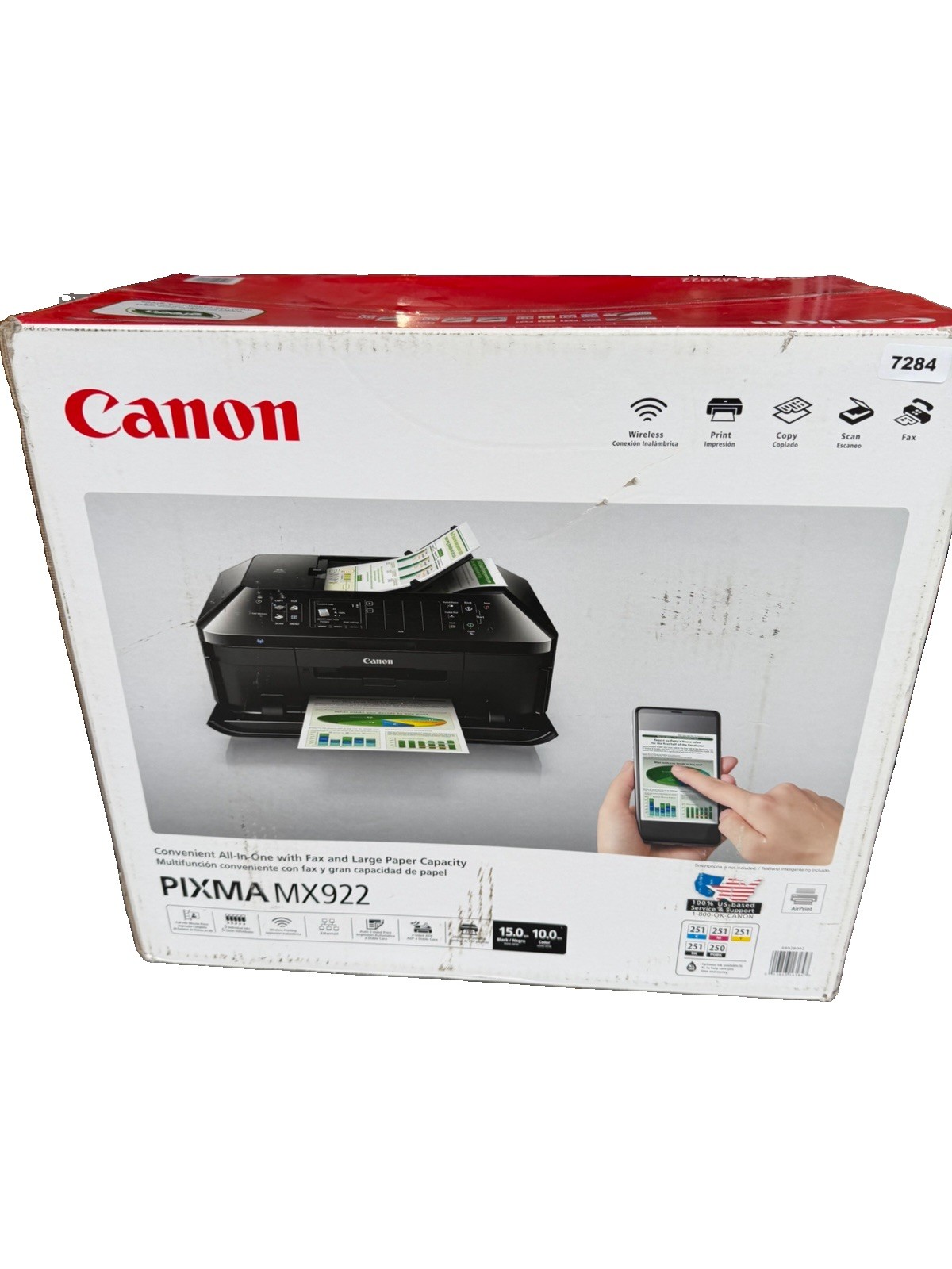 Canon PIXMA MX922 All-in-One Printer New Sealed