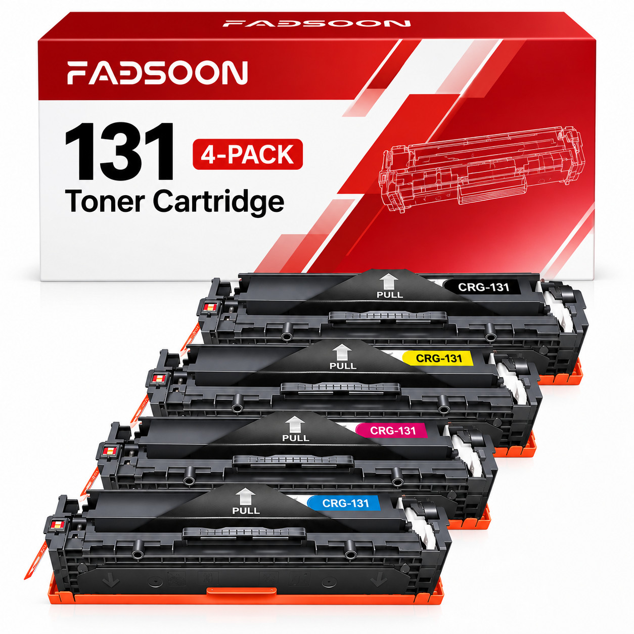 4PK 131 High Yield Toner Cartridge Set for LBP7110CW MF624CW MF628CW MF8280Cw