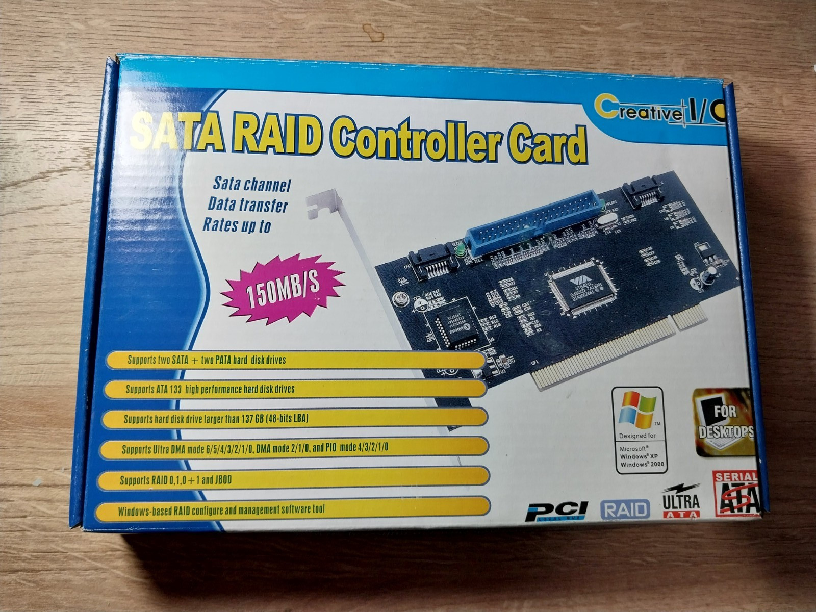 PCI To 2 Ports SATA + IDE Combo Controller Card Adapter Converter