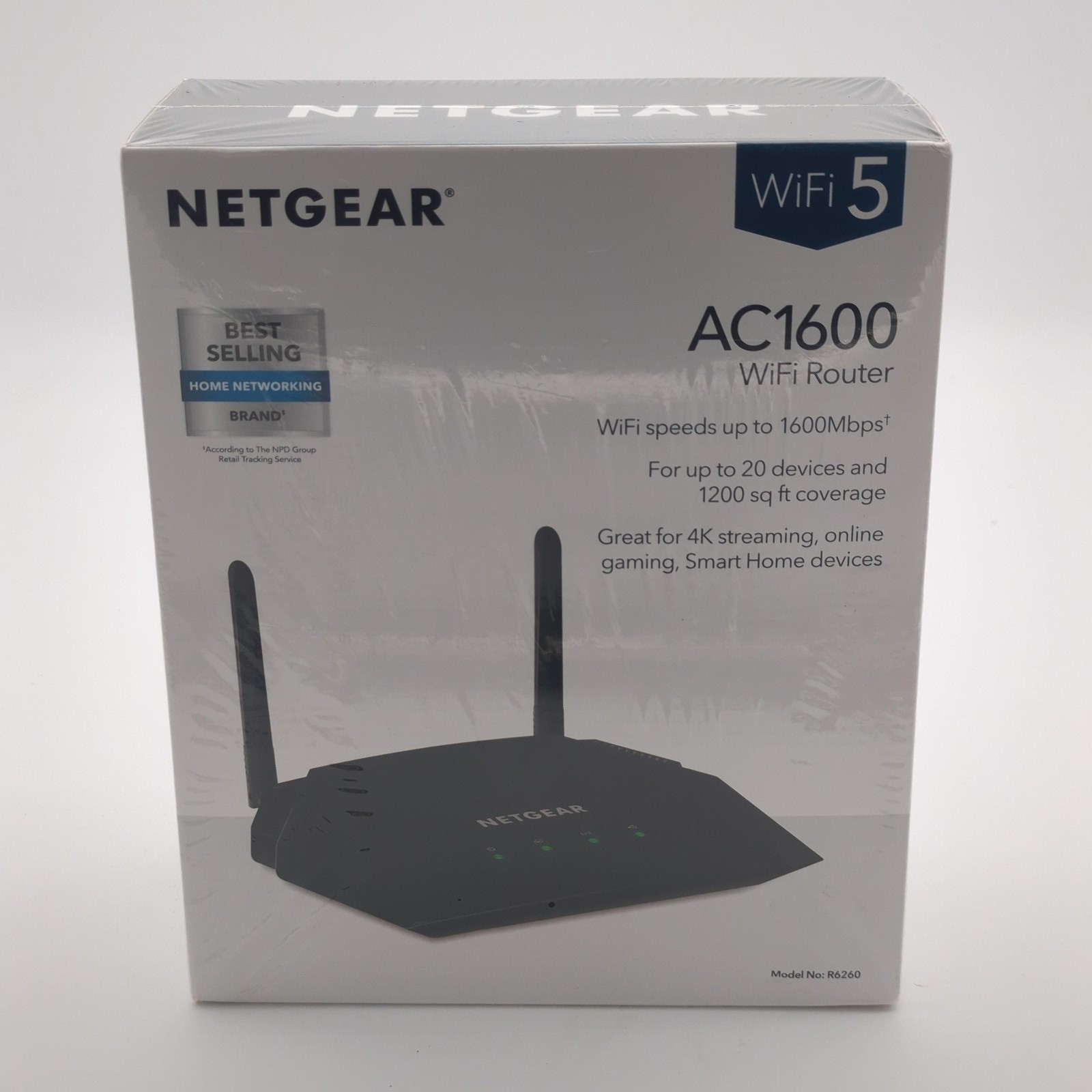 NETGEAR AC1600 WiFi Router R6260 Dual Band Gigabit Wireless AC WiFi 5 Sealed
