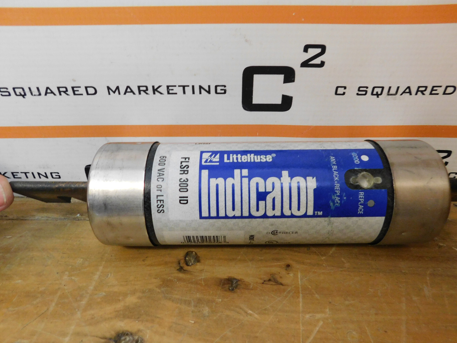 Littelfuse FLSR 300 ID 300 AMP INDICATOR FUSE FLSR300ID 600VAC used CSQ
