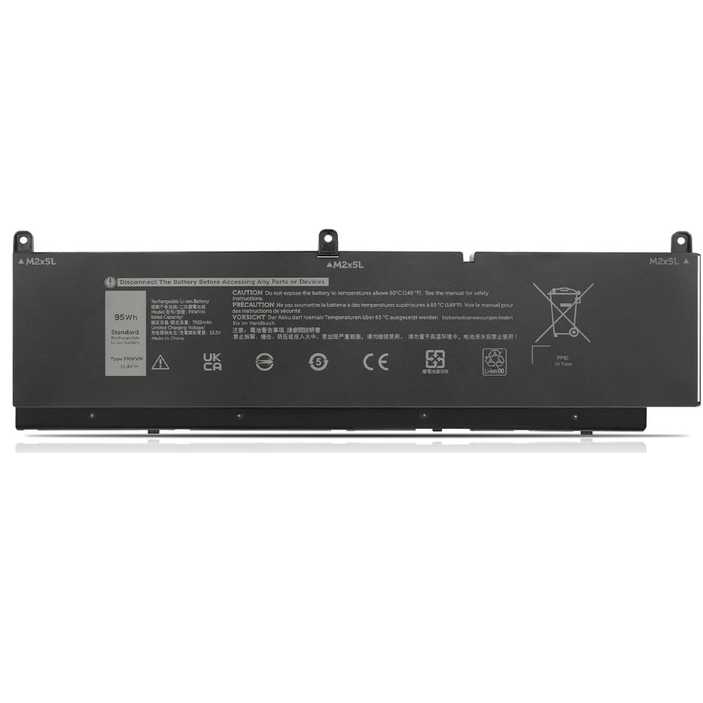 OEM 95Wh PKWVM Laptop Battery Replacement for Dell Precision 7550 7560 7750 7760