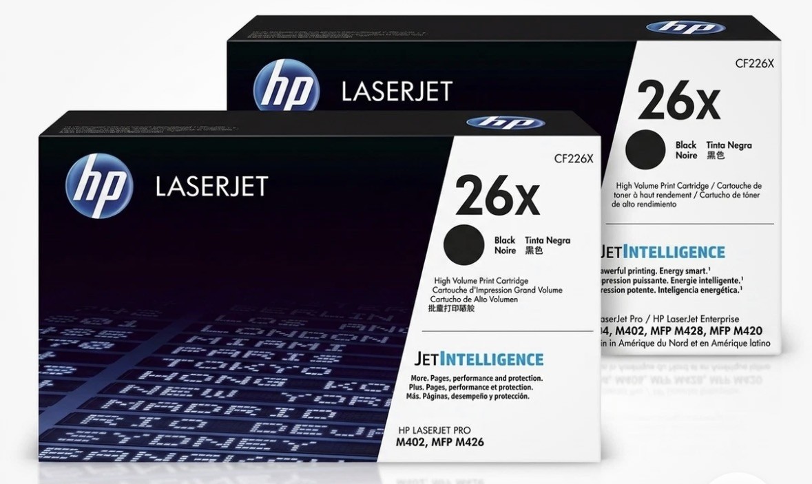 2 PACK HP 26X High Yield LaserJet Toner Cartridge NEW- Black - CF226XC