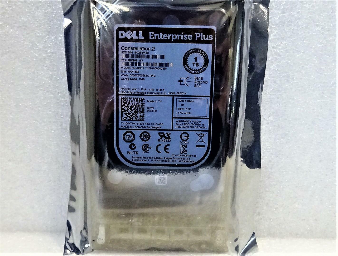 VXTPX 0VXTPX DELL COMPELLENT 1TB 7.2K 6G 64MB 2.5" SAS SERVER HDD Hard Drive