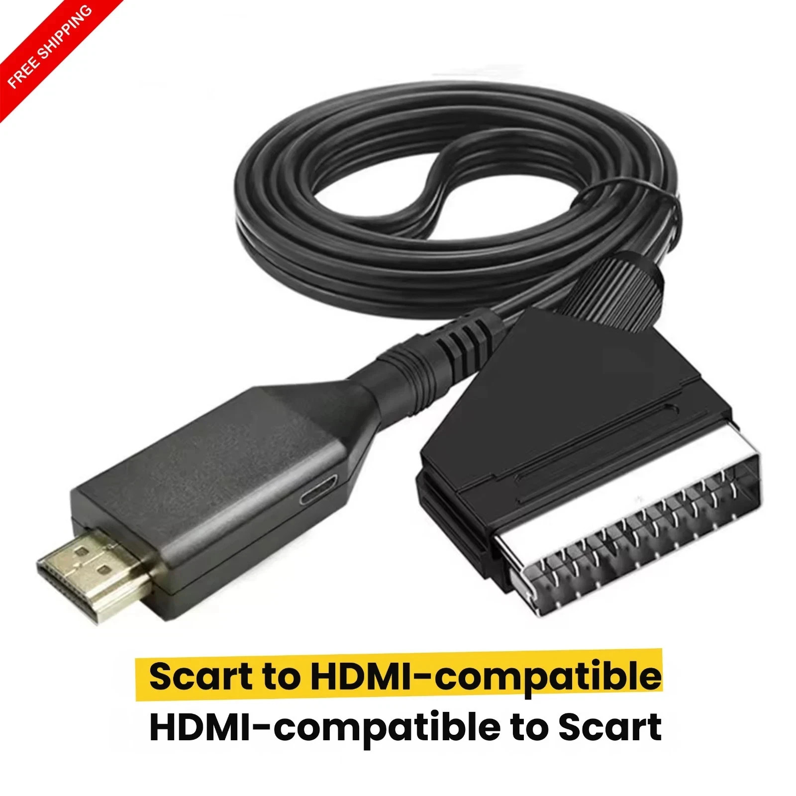 SCART to HDMI Cable Video Adapter SCART to HDMI Converter SCART to HDMI Adapter