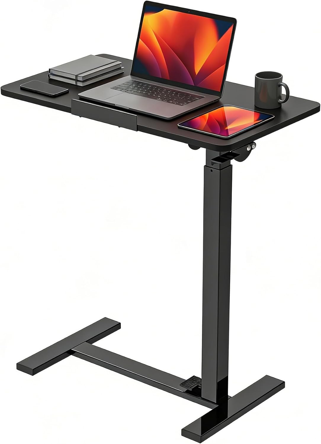 Computer Cart Height Adjustable Pneumatic Wheels