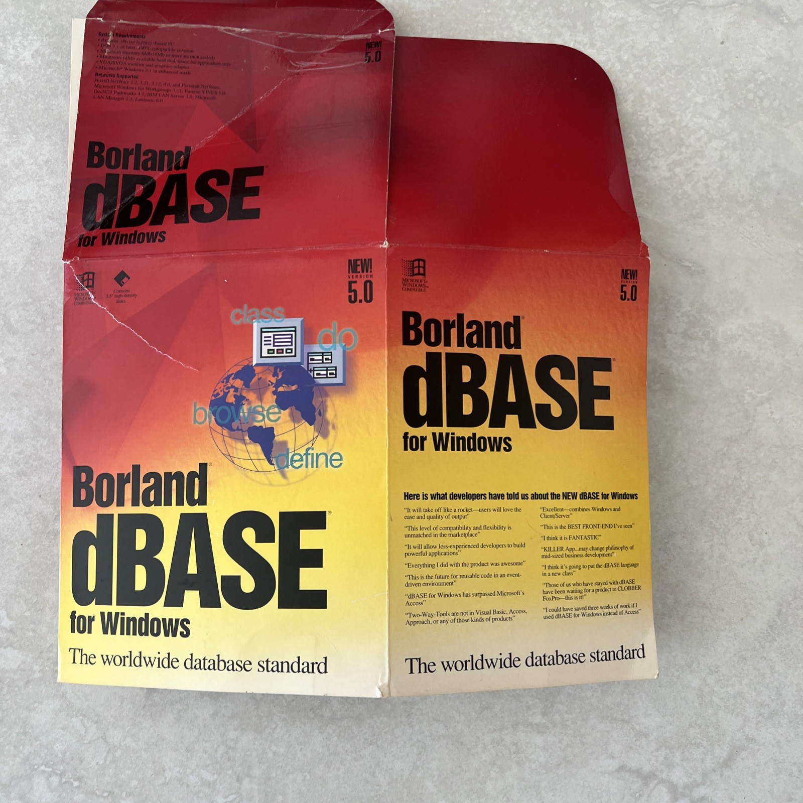 Borland dBASE For Windows Version 5.0 Copyright 1994