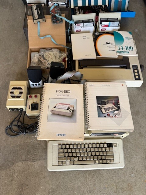 Apple IIe (2e) Computer w/ Monitor, Duo-Disc, Printer, 3.5" Disc Drive, & more