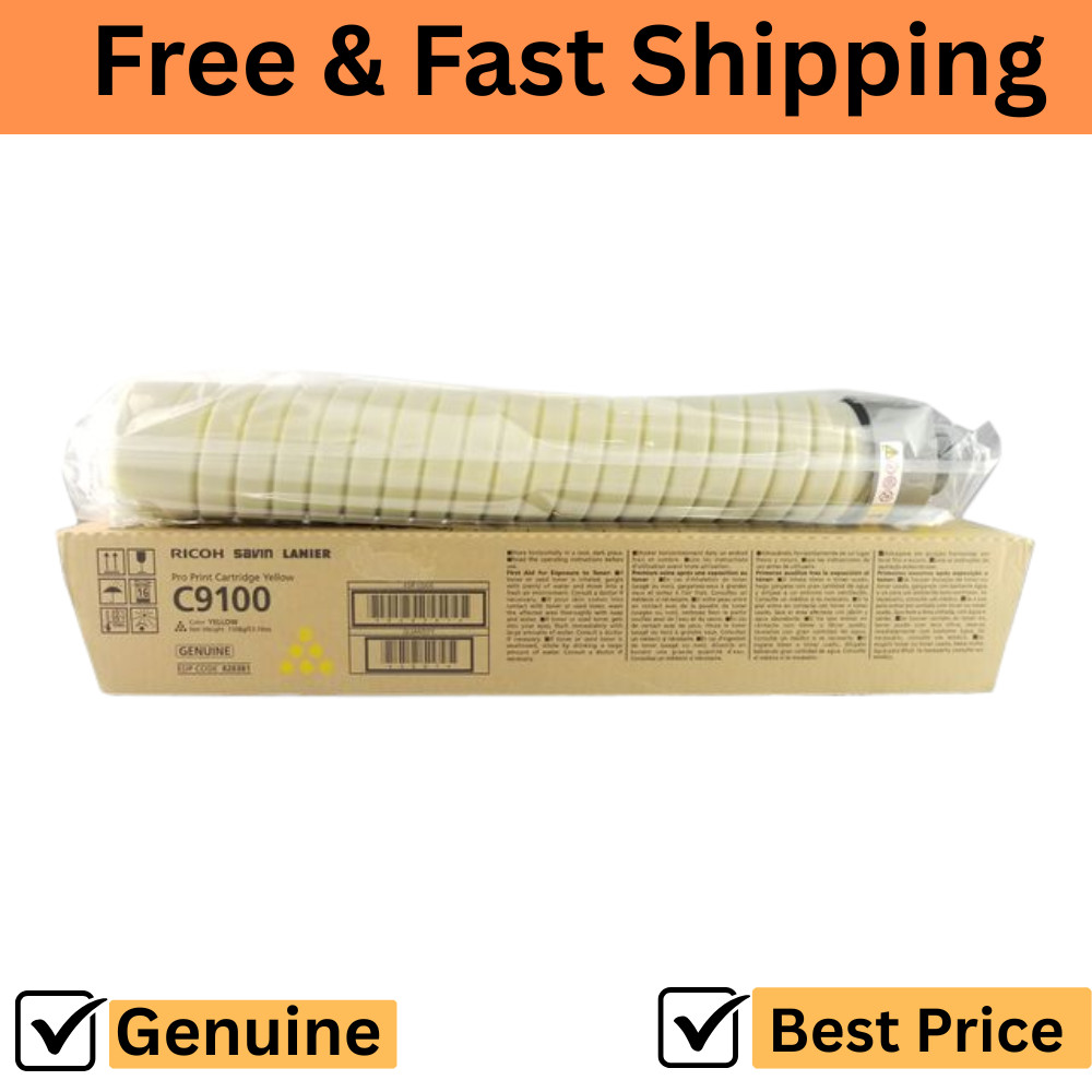 Genuine Ricoh 828381 Type C9100 Yellow Toner Pro C9100 C9110 OEM 48K