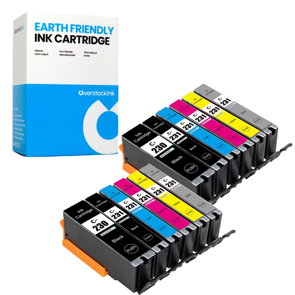 12-Pack Compatible OSI Canon 230 231 Value Pack Ink Cartridges for PIXMA TS8820