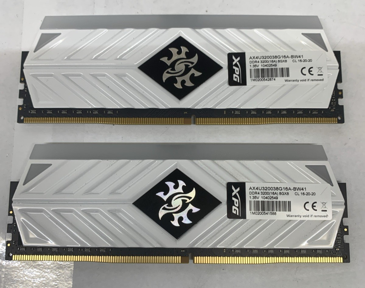 ADATA XPG SPECTRIX D41 16GB (2x8GB) DDR4 3200MHz RGB RAM (AX4U320038G16A-BW41)