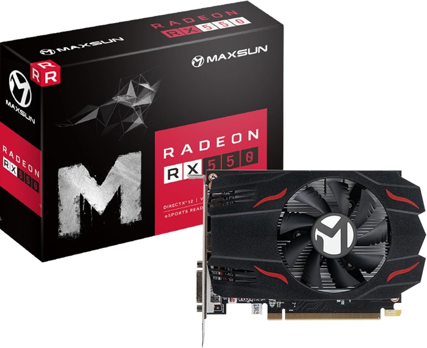 High-Performance AMD Radeon RX 550 4GB GPU – 7680x4320 Resolution, DirectX 12