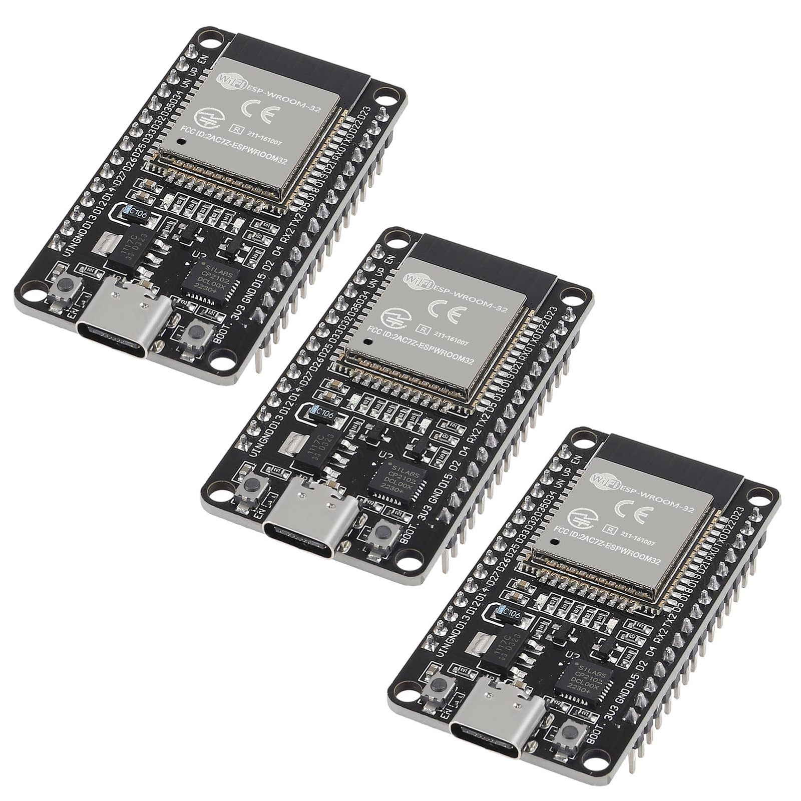 AITRIP 3PCS Type c 30pins CP2102 ESP-WROOM-32 ESP32 ESP-32S Development Board...