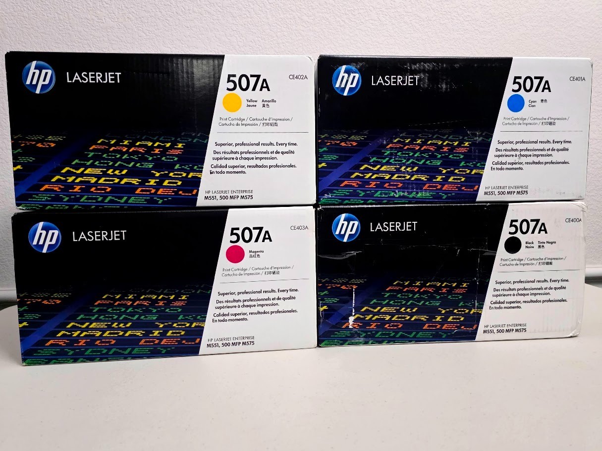 1 HP 507A (CE400A) Genuine Black Print Cartridge