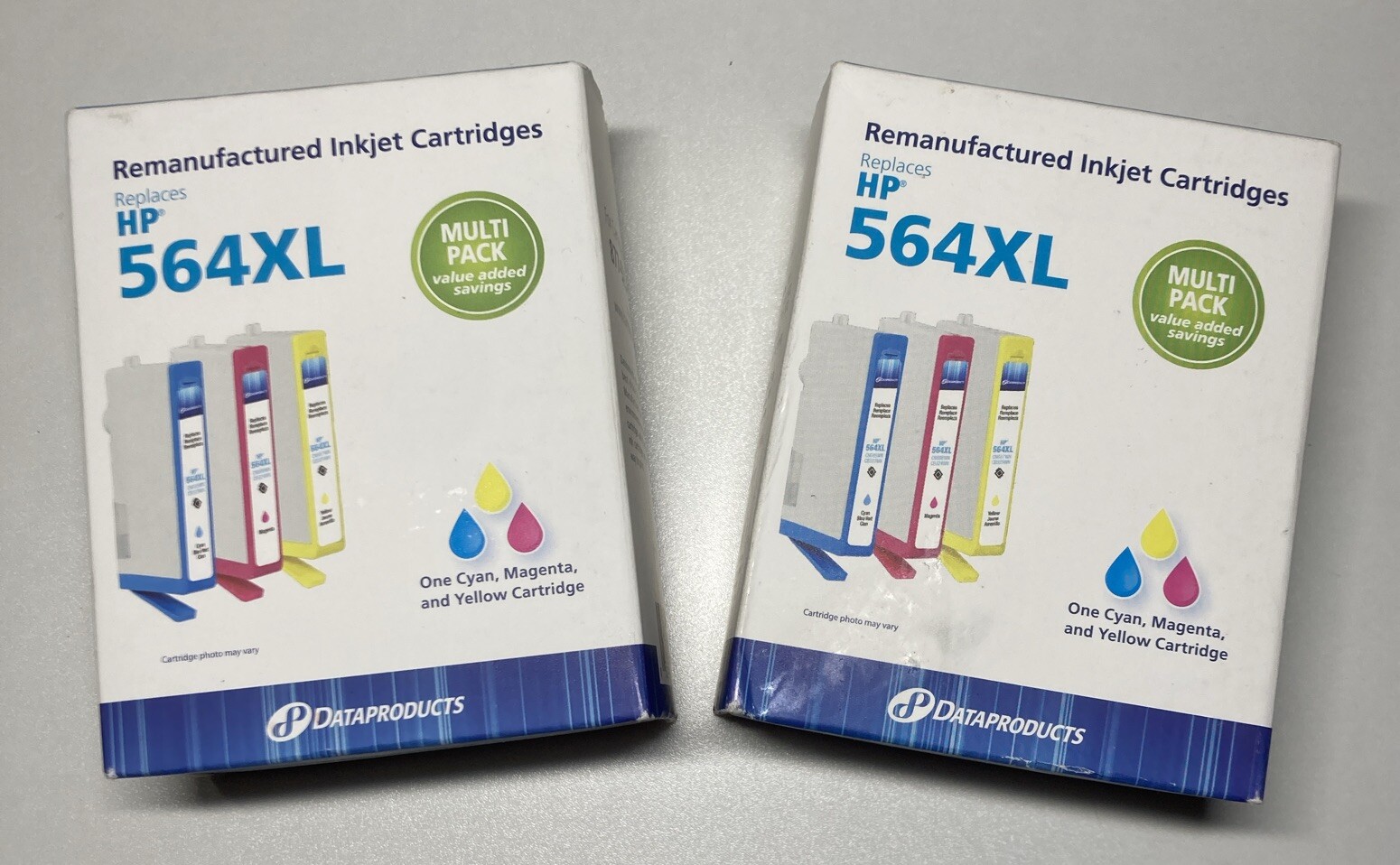2X NEW Dataproducts Inkjet Cartridge HP 564XL Cyan Magenta Yellow Cartridges