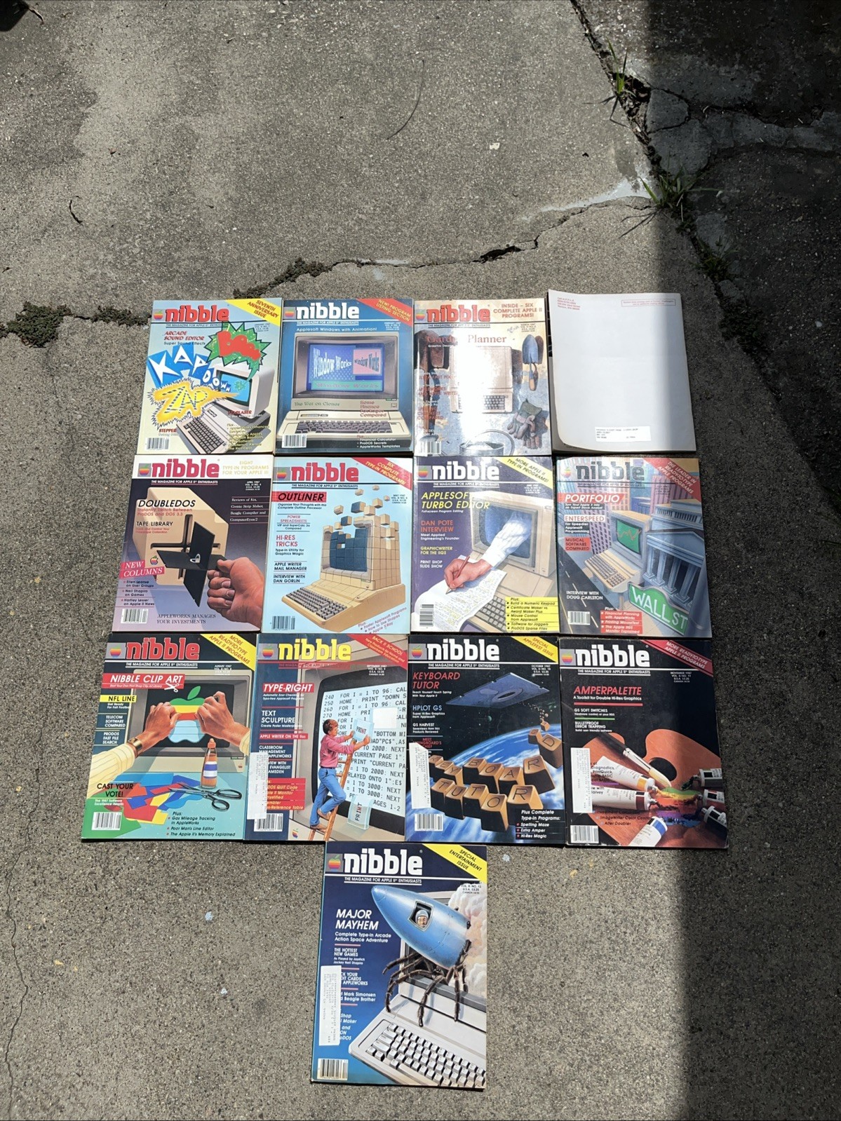 Apple Nibble Magazine Apple II CALL Apple Programs 1987 Volume 8 Complete