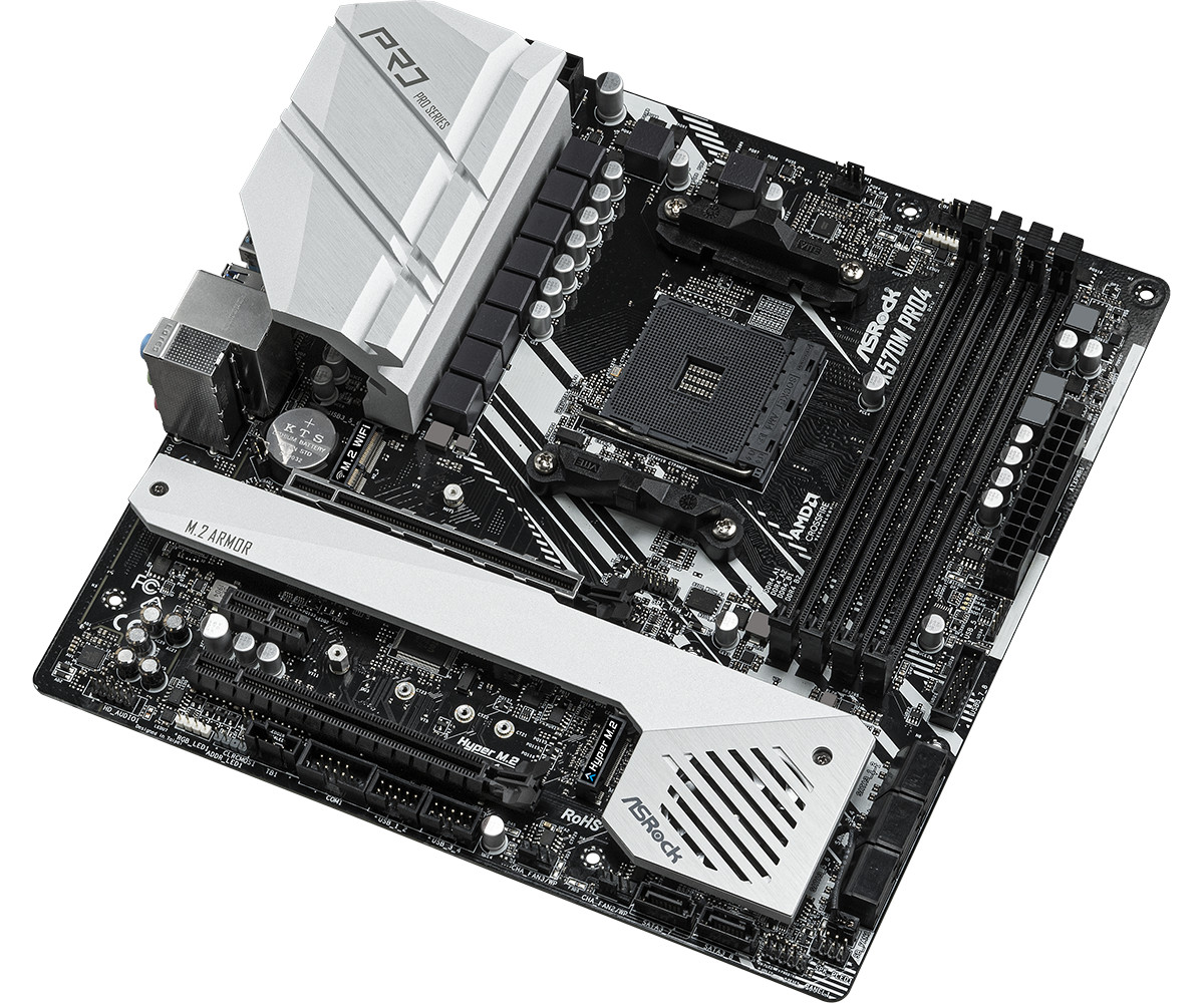 For ASROCK X570M Pro4 Motherboard AMD X570 DDR4 Micro-ATX Mainboard