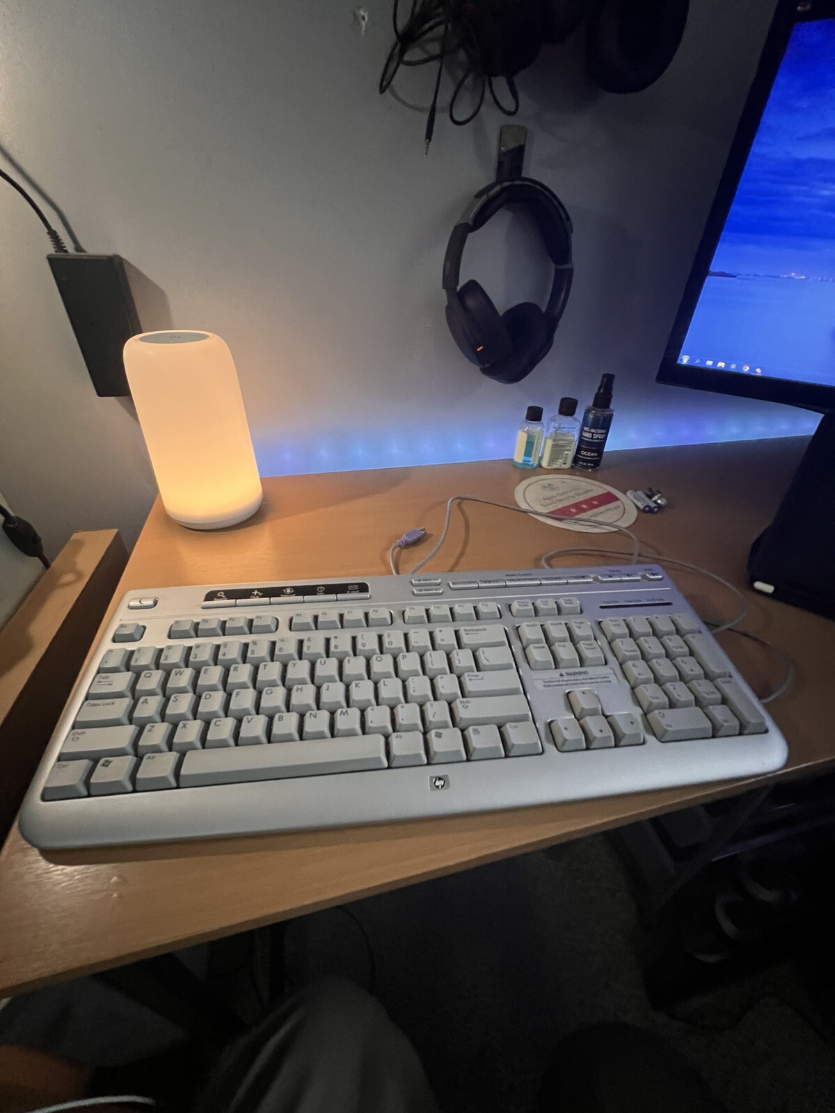 HP Wired Silver Keyboard Model (5187-7583) (PS/2)  Multimedia