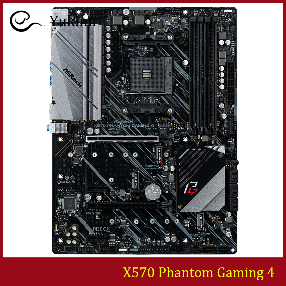 FOR ASROCK X570 Phantom Gaming 4 AMD DDR4 128GB HDMI Motherboard Test OK