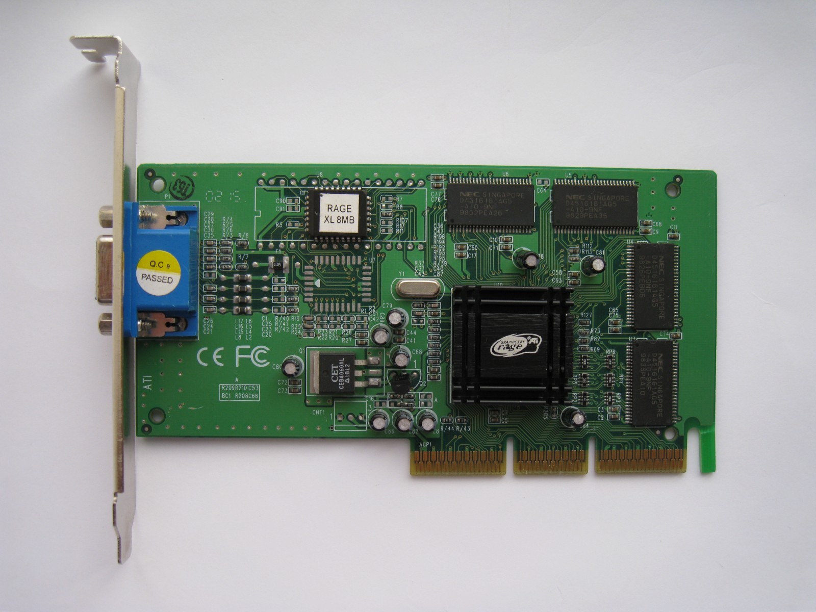 ATI RAGE XL AGP 2x 8Mb (NEC) - Vintage Graphics Card