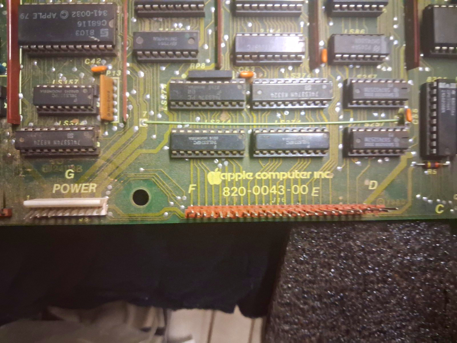 Vintage Apple III Motherboard Logic Board 820-0043-00 E Fully Populated Tested