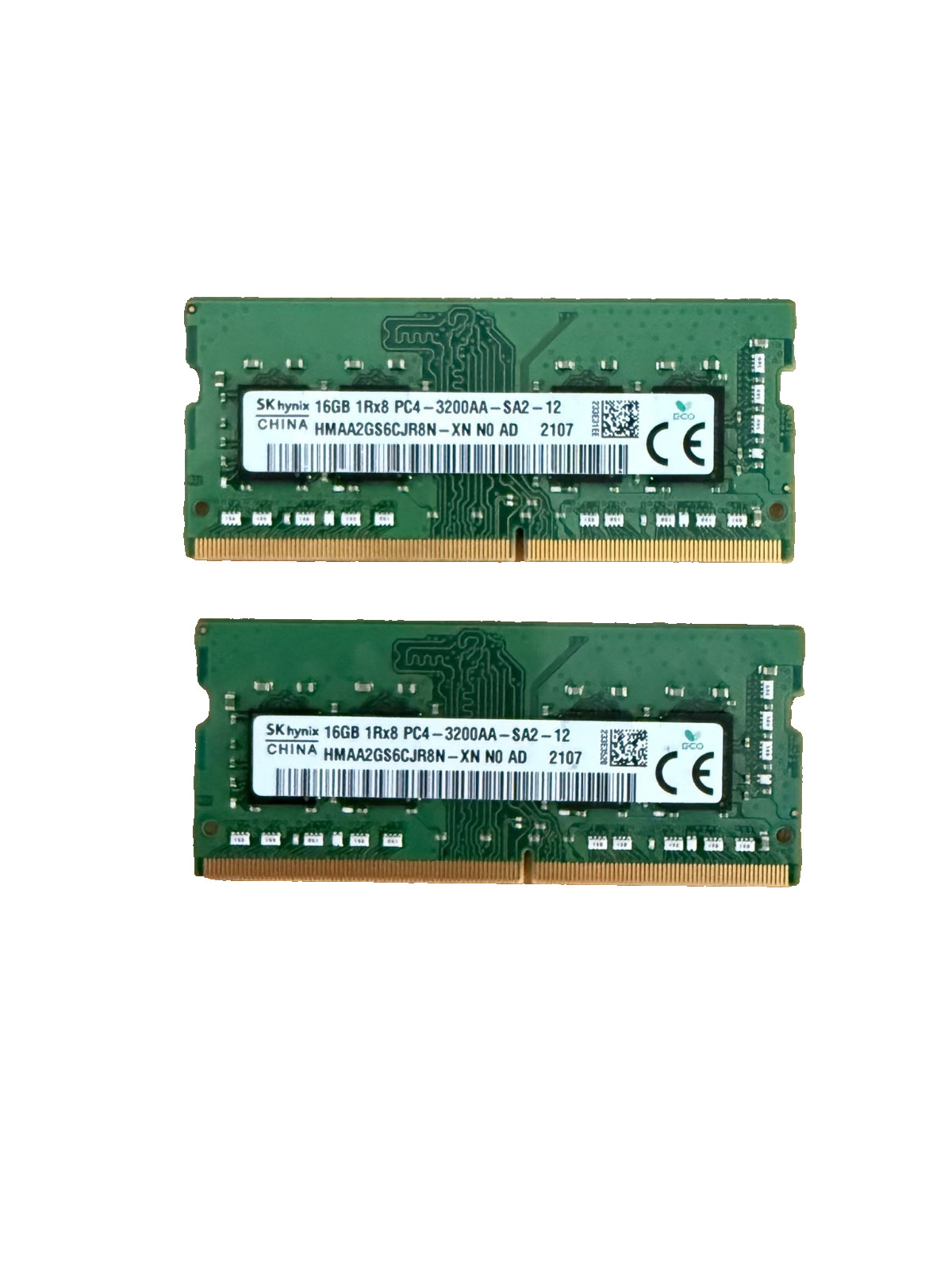 SK Hynix 32GB (2x16GB) DDR4 3200MHz 1Rx8 SO-DIMM Laptop RAM HMAA2GS6CJR8N-XN