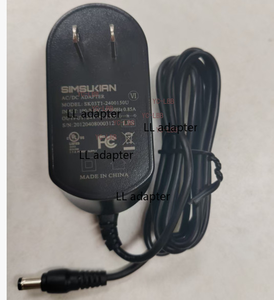 For CND LED Lamp NCL01-W36D-VACU-CCN09 AC Adapter Power Supply 24V 1.5A