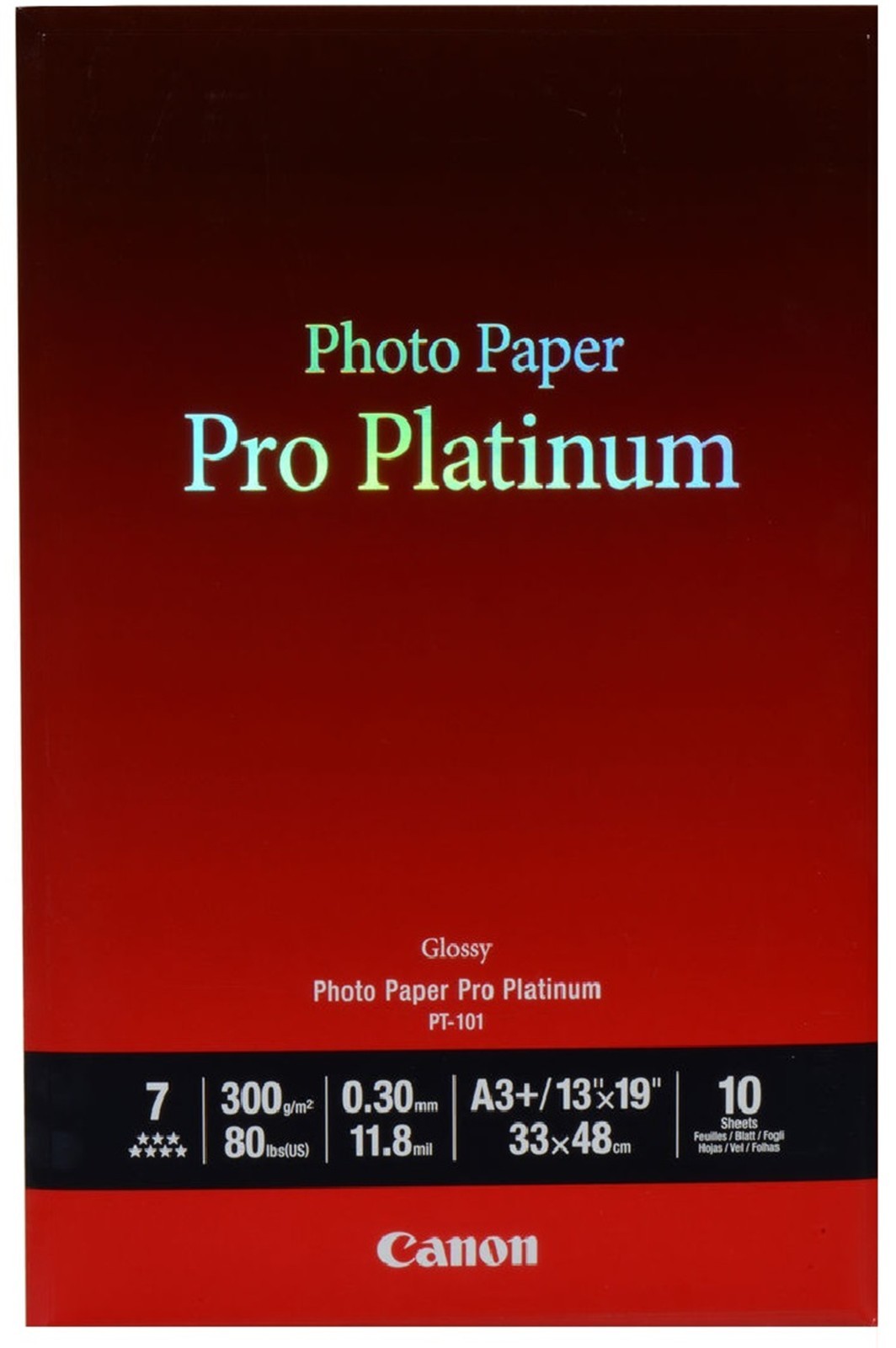 Canon Pro Platinum 13"x19", 10 Sheets, 1-Pack