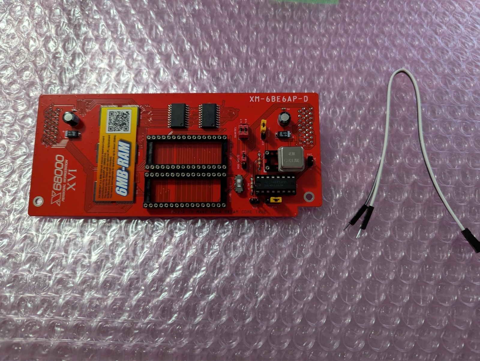 Sharp X68000 XVI 6MB RAM + 25 MHz Overclock + Custom IPL-ROM Socket Board