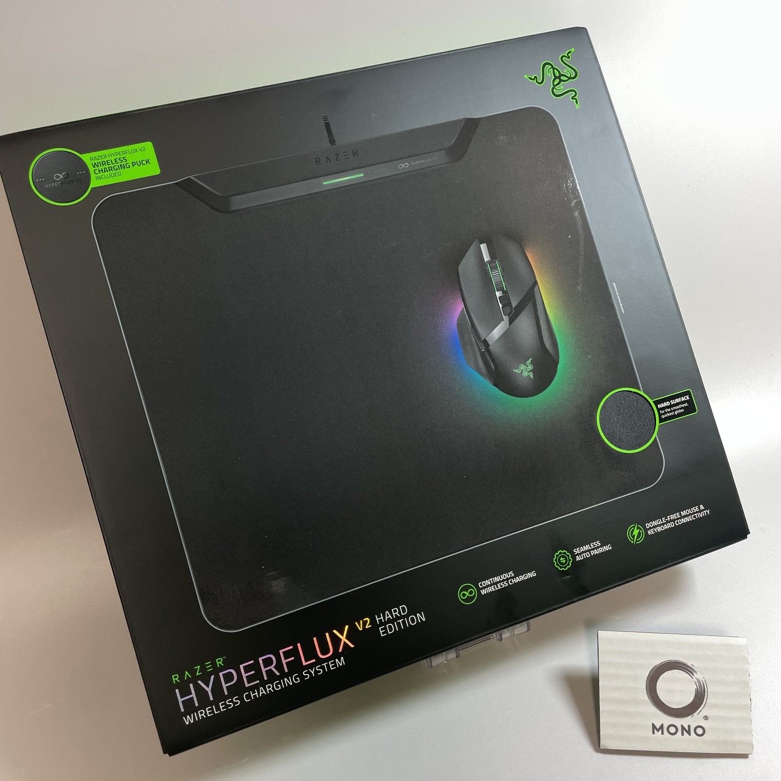 Razer HyperFlux V2 Hard Edition Gaming Mouse Pad Wireless Charging NEW Japan